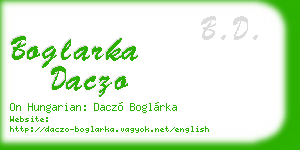 boglarka daczo business card