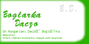 boglarka daczo business card